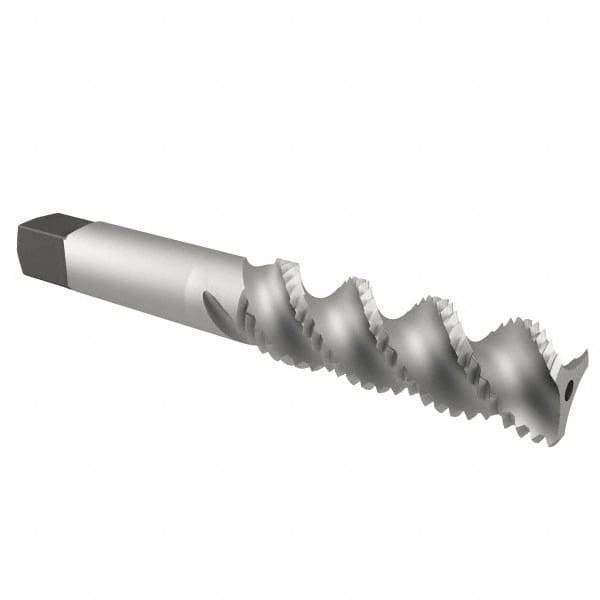 Cleveland - 1/2-20 UNF 3 Flute 3B Bottoming Spiral Flute Tap - High Speed Steel, Bright Finish, 3-3/8" OAL, Right Hand Flute, Right Hand Thread, H3, Series 1093/1094 - Eagle Tool & Supply