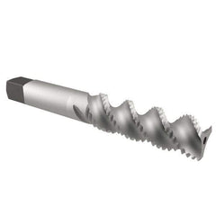 Cleveland - 1/2-20 UNF 3 Flute 3B Bottoming Spiral Flute Tap - High Speed Steel, Bright Finish, 3-3/8" OAL, Right Hand Flute, Right Hand Thread, H3, Series 1093/1094 - Eagle Tool & Supply