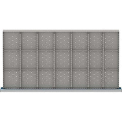 LISTA - 21-Compartment Drawer Divider Layout for 3.15" High Drawers - Eagle Tool & Supply