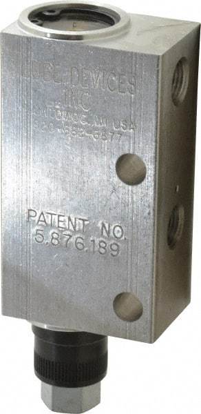 LDI Industries - 0.16 cc Output per Cycle, 1 Outlet Central Lubrication System Air-Operated Pump - 1" Wide x 4-3/64" High, Oil/Grease, 1/8-27 Outlet Thread, NPTF - Eagle Tool & Supply