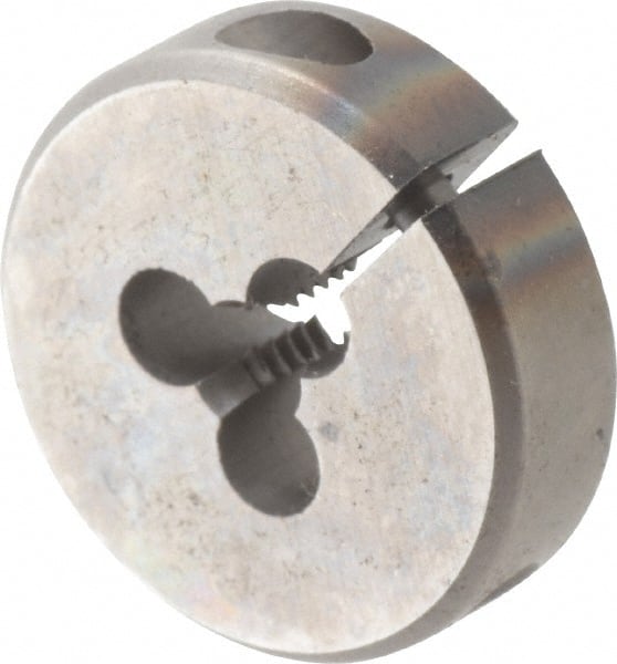 Cle-Line - #6-32 UNC High Speed Steel Round Adjustable Die - Eagle Tool & Supply