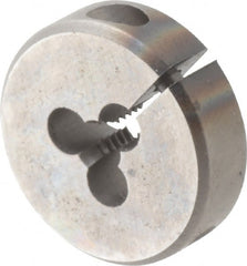 Cle-Line - #6-32 UNC High Speed Steel Round Adjustable Die - Eagle Tool & Supply