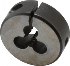 Cle-Line - #10-24 UNC High Speed Steel Round Adjustable Die - Eagle Tool & Supply