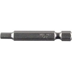 Wiha - 3/16" Power Bit - 1/4" Drive, 2" OAL - Eagle Tool & Supply
