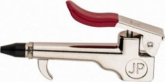 Value Collection - 90 Max psi Rubber Thumb Lever Blow Gun - 1/4 NPT, 1" Tube Length, Chrome Plated Zinc - Eagle Tool & Supply