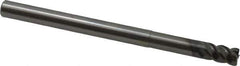 OSG - 8mm, 4 Flute, Single End, Solid Carbide, 0.5mm Corner Radius End Mill - 110mm OAL, 45° Helix, Right Hand Flute, 12mm LOC, Right Hand Cut, 40mm Extended Reach - Eagle Tool & Supply