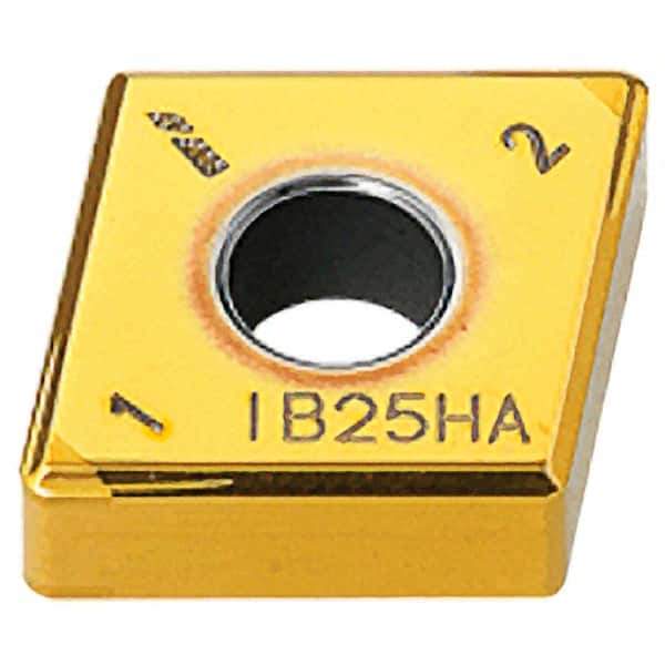 Iscar - CNGG433 M4HM Grade IB25HA PCBN Turning Insert - AlTiN Finish, 80° Diamond, 1/2" Inscr Circle, 3/16" Thick, 3/64" Corner Radius - Eagle Tool & Supply