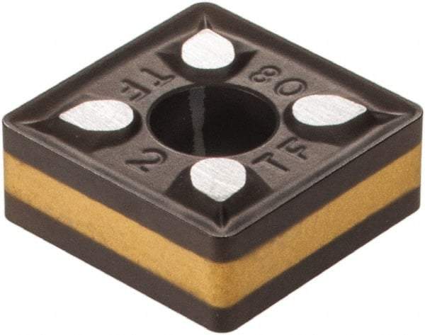 Iscar - SNMG432 TF Grade IC8250 Carbide Turning Insert - TiCN/Al2O3 Finish, 90° Square, 1/2" Inscr Circle, 3/16" Thick, 1/32" Corner Radius - Eagle Tool & Supply