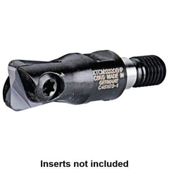 Kennametal - 12mm Cut Diam, 3mm Max Depth of Cut, 30mm OAL, Indexable Ball Nose End Mill - 30mm Head Length, M08 Modular Connection, KDMT Toolholder, KDM 12.. Insert - Eagle Tool & Supply