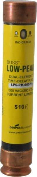 Cooper Bussmann - 300 VDC, 600 VAC, 60 Amp, Time Delay General Purpose Fuse - Fuse Holder Mount, 5-1/2" OAL, 100 at DC, 300 at AC (RMS) kA Rating, 26.92mm Diam - Eagle Tool & Supply