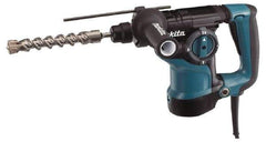 Makita - 120 Volt 1-1/8" SDS Plus Chuck Electric Rotary Hammer - 0 to 4,500 BPM, 0 to 1,100 RPM, Reversible - Eagle Tool & Supply