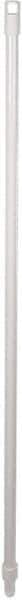 Remco - 61 x 1" Fiberglass Squeegee Handle - European Threaded Connection, White - Eagle Tool & Supply