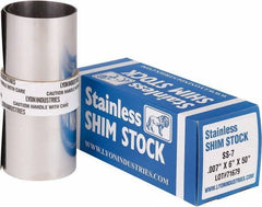 Made in USA - Metal Shim Stock   Type: Shim Stock Roll    Material: Stainless Steel - Eagle Tool & Supply