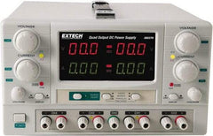 Extech - 150 Watt, 0 to 5 Amp, 0 to 30 VDC Output, Benchtop Power Supply - 2 Outputs, 10.2 Inch Wide x 14-1/2 Inch Deep x 6.3 Inch High - Eagle Tool & Supply