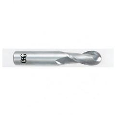 3/8" Dia. - 2-1/2" OAL - Carbide - Ball End HP End Mill-2 FL - Eagle Tool & Supply