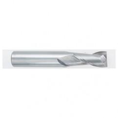 29/64 Dia. x 3 Overall Length 2-Flute Square End Solid Carbide SE End Mill-Round Shank-Center Cutting-TiALN - Eagle Tool & Supply