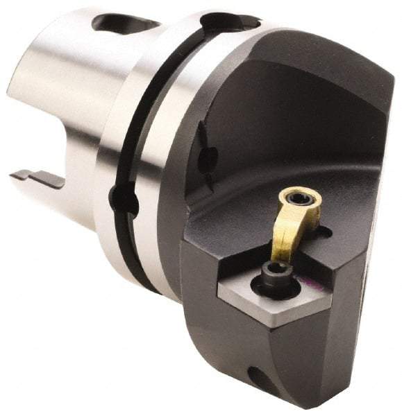 Kennametal - Right Hand Cut, Size KM80, CN.. Insert Compatiblity, Internal Modular Turning & Profiling Cutting Unit Head - 53mm Ctr to Cutting Edge, 70mm Head Length, Through Coolant, Series Kenloc - Eagle Tool & Supply