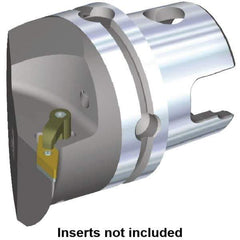 Kennametal - Right Hand Cut, Size KM80, VN.. Insert Compatiblity, Internal Modular Turning & Profiling Cutting Unit Head - 53mm Ctr to Cutting Edge, 70mm Head Length, Through Coolant, Series Kenloc - Eagle Tool & Supply