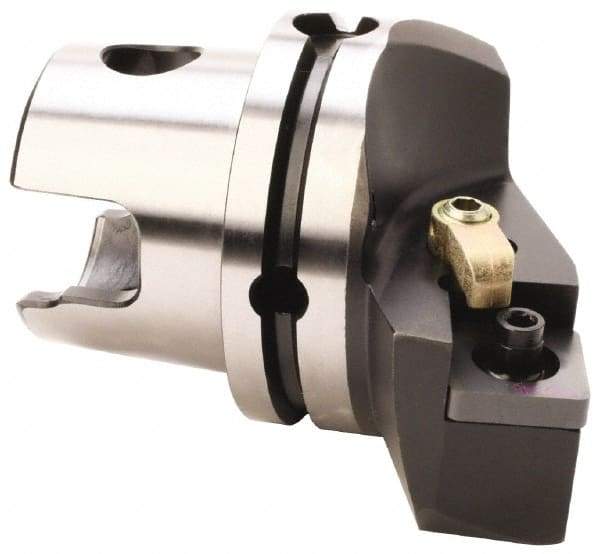 Kennametal - Right Hand Cut, Size KM80, SN.. Insert Compatiblity, External Modular Turning & Profiling Cutting Unit Head - 48mm Ctr to Cutting Edge, 70mm Head Length, Through Coolant, Series Kenloc - Eagle Tool & Supply