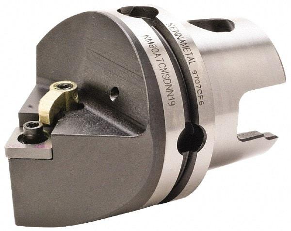 Kennametal - Neutral Cut, Size KM80, SN.. Insert Compatiblity, External Modular Turning & Profiling Cutting Unit Head - 70mm Head Length, Through Coolant, Series Kenloc - Eagle Tool & Supply