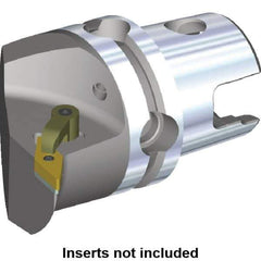 Kennametal - Right Hand Cut, Size KM40, VN.. Insert Compatiblity, Internal or External Modular Turning & Profiling Cutting Unit Head - 27mm Ctr to Cutting Edge, 45mm Head Length, Through Coolant, Series M-Clamping - Eagle Tool & Supply