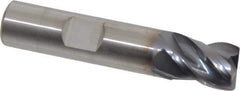 Kennametal - 1/2", 4 Flute, Solid Carbide, 0.03" Corner Radius End Mill - 2-1/2" OAL, 5/8" LOC - Eagle Tool & Supply