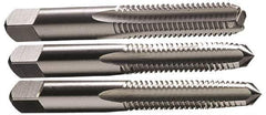 Hertel - #0-80 UNF, 2 Flute, Bottoming, Plug & Taper, Bright Finish, High Speed Steel Tap Set - 1-5/8" OAL, 2B/3B Class of Fit - Eagle Tool & Supply