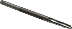 Kennametal - 3/8-16 UNC 3 Flute H3 Bright Finish High Speed Steel Spiral Point Extension Tap - Plug Chamfer, 6" OAL, 2B/3B Class of Fit - Eagle Tool & Supply