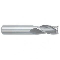 1/4 Dia. x 2-1/2 Overall Length 3-Flute Square End Solid Carbide SE End Mill-Round Shank-Center Cutting-TiALN - Eagle Tool & Supply