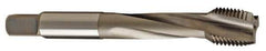 Kennametal - 1/2-20 UNF 3 Flute 2B Modified Bottoming Spiral Flute Tap - Vanadium High Speed Steel, Nitride Finish, 3.38" OAL, Right Hand Flute, Right Hand Thread, H5 - Eagle Tool & Supply