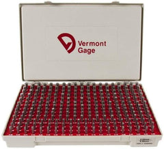 Vermont Gage - 250 Piece, 5-9.98 mm Diameter Plug and Pin Gage Set - Minus 0.01 mm Tolerance, Class ZZ - Eagle Tool & Supply