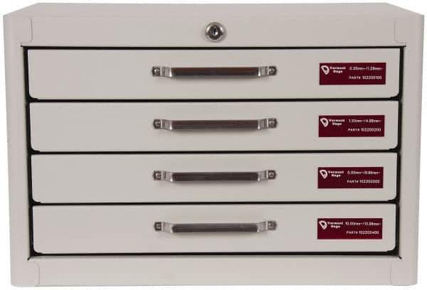 Vermont Gage - 690 Piece, 0.2-13.98 mm Diameter Plug and Pin Gage Set - Minus 0.01 mm Tolerance, Class ZZ - Eagle Tool & Supply