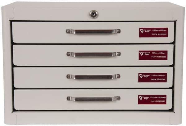 Vermont Gage - 690 Piece, 0.21-13.99 mm Diameter Plug and Pin Gage Set - Minus 0.01 mm Tolerance, Class ZZ - Eagle Tool & Supply