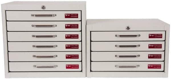 Vermont Gage - 1265 Piece, 0.21-25.49 mm Diameter Plug and Pin Gage Set - Minus 0.01 mm Tolerance, Class ZZ - Eagle Tool & Supply