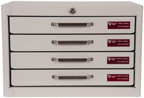 Vermont Gage - 760 Piece, 1.3-16.48 mm Diameter Plug and Pin Gage Set - Minus 0.01 mm Tolerance, Class ZZ - Eagle Tool & Supply