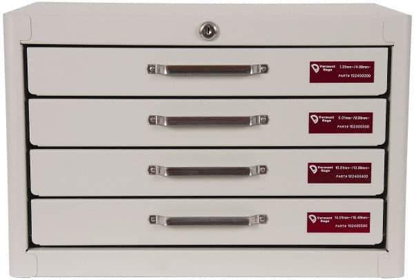 Vermont Gage - 760 Piece, 1.31-16.49 mm Diameter Plug and Pin Gage Set - Minus 0.01 mm Tolerance, Class ZZ - Eagle Tool & Supply