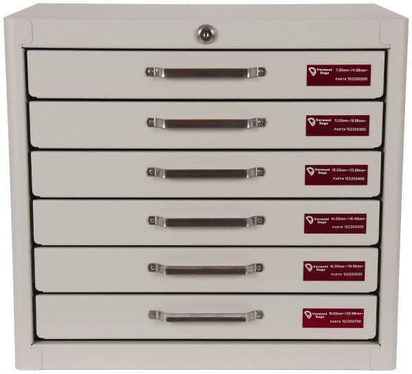 Vermont Gage - 985 Piece, 1.3-20.98 mm Diameter Plug and Pin Gage Set - Minus 0.01 mm Tolerance, Class ZZ - Eagle Tool & Supply