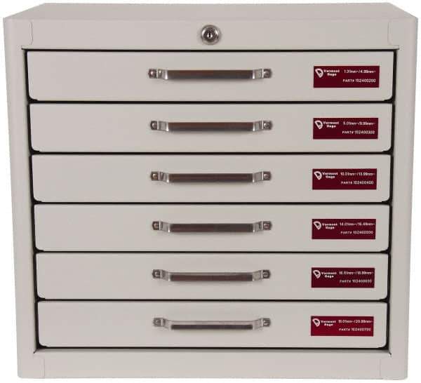 Vermont Gage - 985 Piece, 1.31-20.99 mm Diameter Plug and Pin Gage Set - Minus 0.01 mm Tolerance, Class ZZ - Eagle Tool & Supply