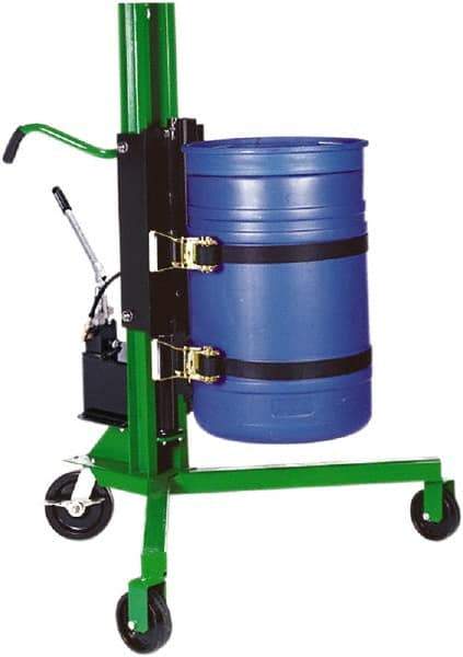 Valley Craft - 1,000 Lb Load Capacity, 30, 55 & 85 Gal Drum Lifter - For 30 Gal, 55 Gal & 85 Gal Drums - Eagle Tool & Supply