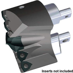 Kennametal - Series KSEM Plus, Head Connection FDS80, 88.9mm Max Diam Interchangeable Pilot Drill Head - KSEMP4000HPGM Pilot Drill, 40mm Pilot Drill Diam, 5 Nonpilot Inserts, 54.34mm Head Length - Eagle Tool & Supply