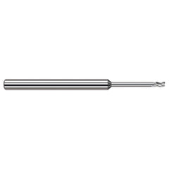 Harvey Tool - 0.1", 0.15" LOC, 1/8" Shank Diam, 2-1/2" OAL, 3 Flute Solid Carbide Square End Mill - Exact Industrial Supply