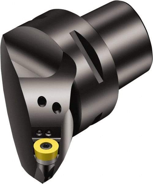Sandvik Coromant - Left Hand Cut, Size C6, RCMT 12 04 M0 Insert Compatiblity, Modular Turning & Profiling Cutting Unit Head - 45mm Ctr to Cutting Edge, 65mm Head Length, Through Coolant, Series CoroTurn 107 - Eagle Tool & Supply