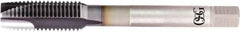 OSG - 1/2-20 UNF, 3 Flute, TiCN Finish, Powdered Metal Spiral Point Tap - Plug Chamfer, Right Hand Thread, 100mm OAL, 23.4mm Thread Length, 0.367" Shank Diam, 3B Class of Fit, Series 16515 - Exact Industrial Supply