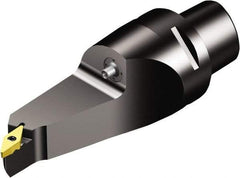 Sandvik Coromant - Left Hand Cut, Size C6, TR-VB1308 Insert Compatiblity, Modular Turning & Profiling Cutting Unit Head - 130mm Head Length, Through Coolant, Series CoroTurn TR - Eagle Tool & Supply