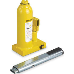 Enerpac - Manual Bottle, Screw, Ratchet & Hydraulic Jacks Type: Hydraulic Bottle Jack Load Capacity (Ton): 5 (Inch) - Eagle Tool & Supply