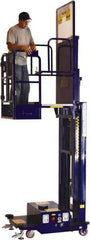 Ballymore - 650 Lb Capacity, 186" Lift Height, Battery Operated Power Stocker Lift with Safety Sensor - 186" Lift Height, Battery Operated - Eagle Tool & Supply
