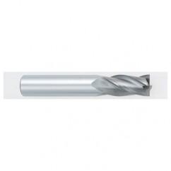 1/4 Dia. x 2-1/2 Overall Length 4-Flute Square End Solid Carbide SE End Mill-Round Shank-Center Cutting-TiAlN - Eagle Tool & Supply