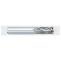 17/64 Dia. x 2-1/2 Overall Length 4-Flute Square End Solid Carbide SE End Mill-Round Shank-Center Cutting-TiALN - Eagle Tool & Supply