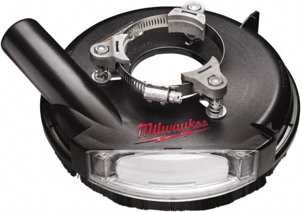 Milwaukee Tool - 7" Diam Grinder Dust Shroud - For Use with Sanders/Grinders - Eagle Tool & Supply