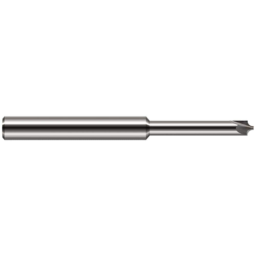 Harvey Tool - Corner Rounding End Mills; Material: Solid Carbide ; Single or Double End: Single ; Radius (mm): 0.80 ; Radius (Inch): 1/32 ; Radius (Decimal Inch): 0.0310 ; Mill Diameter (Inch): 3/32
